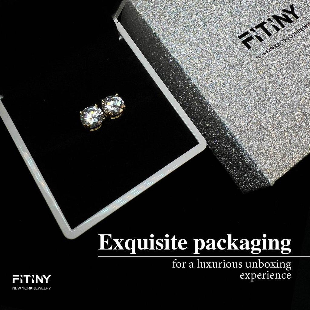 Stainless Steel Magnetic CZ Square Halo Stud Earrings for Men Women, Square Cubic Zirconia Inlaid Magnetic Earrings Non-Piercing Clip On Stud Earring